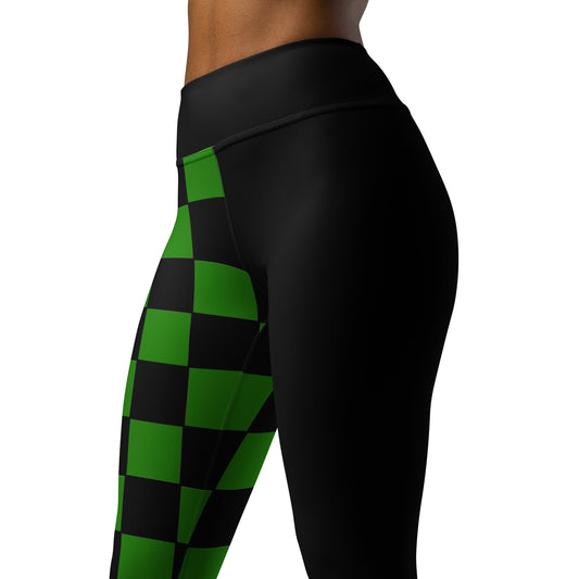 Green Mismatch- Leggings