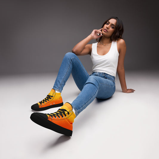 Orange Ostracized- Women’s high tops