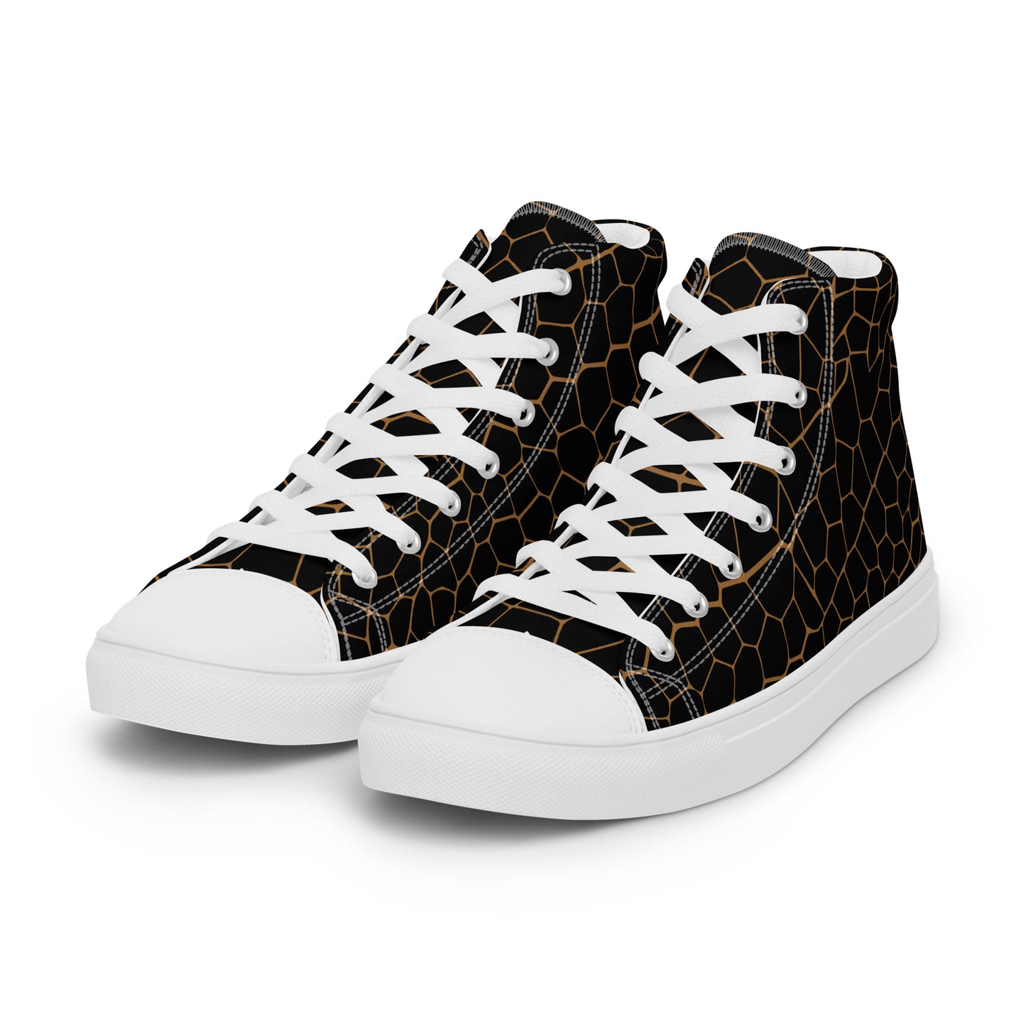 Gold Throne- Women’s high top canvas shoes